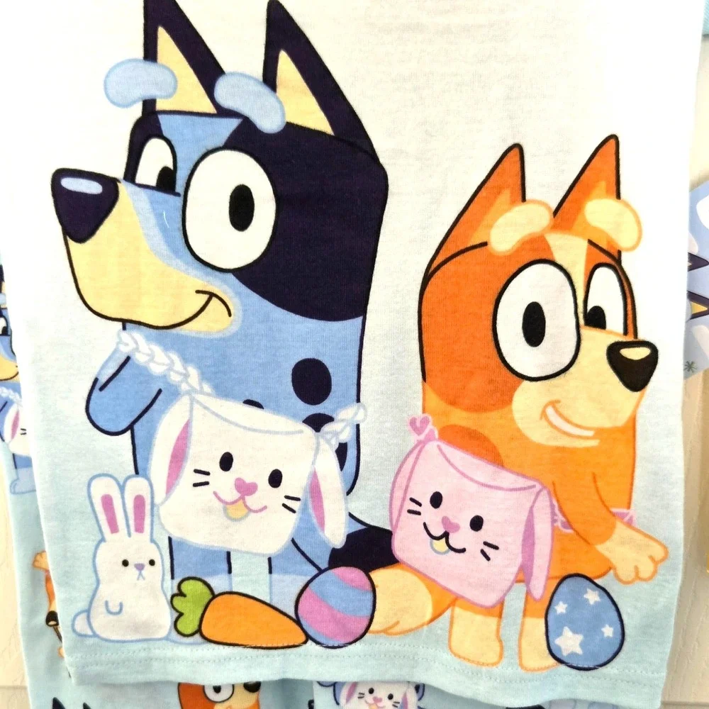 NWT ‎ Kids Bluey 2 Piece Pajama Set Size M (8)  Short Sleeve Top  Long Bottom